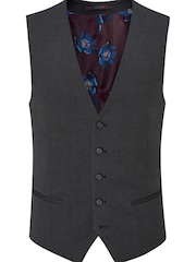 Skopes Charcoal Grey Tailored Fit Truman Suit: Waistcoat - Image 3 of 4