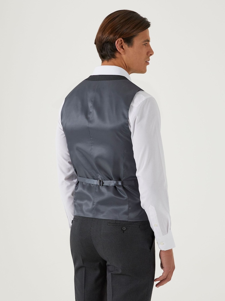 Skopes Charcoal Grey Tailored Fit Truman Suit: Waistcoat - Image 2 of 3 Skopes Charcoal Grey Tailored Fit Truman Suit: Waistcoat - Image 2 of 3