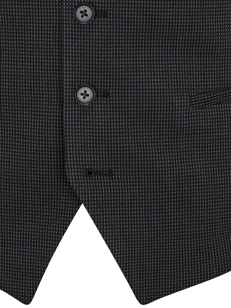 Skopes Charcoal Grey Tailored Fit Truman Suit: Waistcoat - Image 4 of 4
