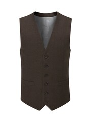 Skopes Brown Tailored Fit Harcourt Suit: Waistcoat - Image 3 of 4