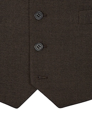 Skopes Brown Tailored Fit Harcourt Suit: Waistcoat - Image 4 of 4