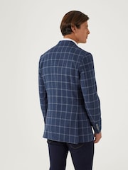 Skopes Blue Tailored Fit Jepson Check Jacket - Image 3 of 5