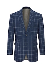Skopes Blue Tailored Fit Jepson Check Jacket - Image 5 of 5