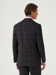 Skopes Black Tailored Fit Alton Check Suit: Jacket - Image 3 of 5