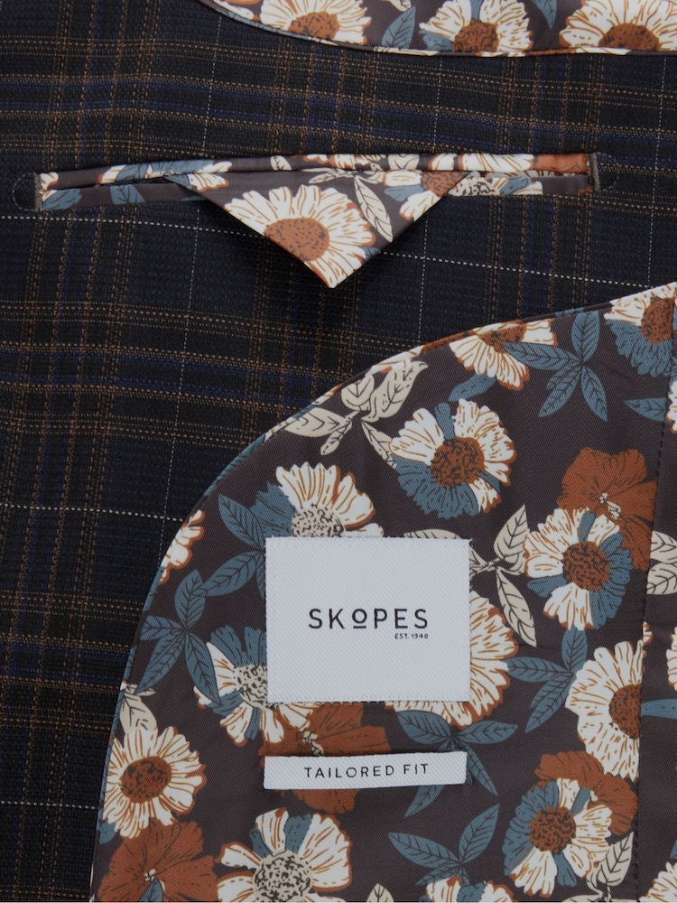Skopes v lepo prilegajočem se kroju; lepo ukrojen Fit Alton Check moška obleka: jakna; suknjič - Slika 5 iz 5 Skopes v lepo prilegajočem se kroju; lepo ukrojen Fit Alton Check moška obleka: jakna; suknjič - Slika 5 iz 5