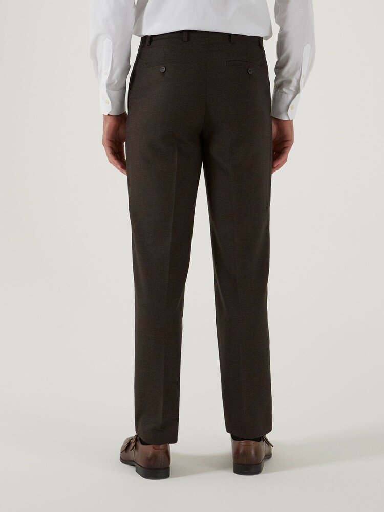 Skopes Brown Tailored Fit Harcourt Suit: Trousers - Image 2 of 4