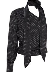 Mint Velvet Black Polka Dot Blouse - Image 3 of 4