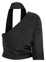 Mint Velvet Black Polka Dot Blouse - Image 4 of 4