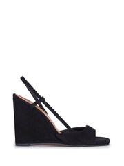 Mint Velvet Black Wedge Heels - Image 4 of 5