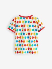 Little Bird by Jools Oliver Multi 100% Cotton Short Sleeve Raglan Super Birthday Celebration T-Shirt - Image 2 of 5
