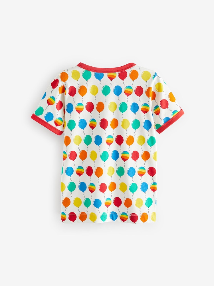 Little Bird by Jools Oliver Multi 100% Cotton Short Sleeve Raglan Super Birthday Celebration T-Shirt - Image 2 of 5