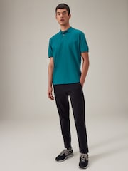 Verde azulado - Polo de manga corta de piqué - Imagen 3 de 8