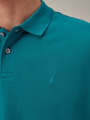 Verde azulado - Polo de manga corta de piqué - Imagen 4 de 8