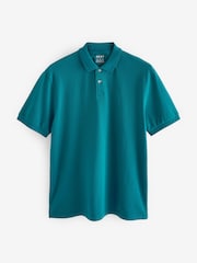 Verde azulado - Polo de manga corta de piqué - Imagen 6 de 8