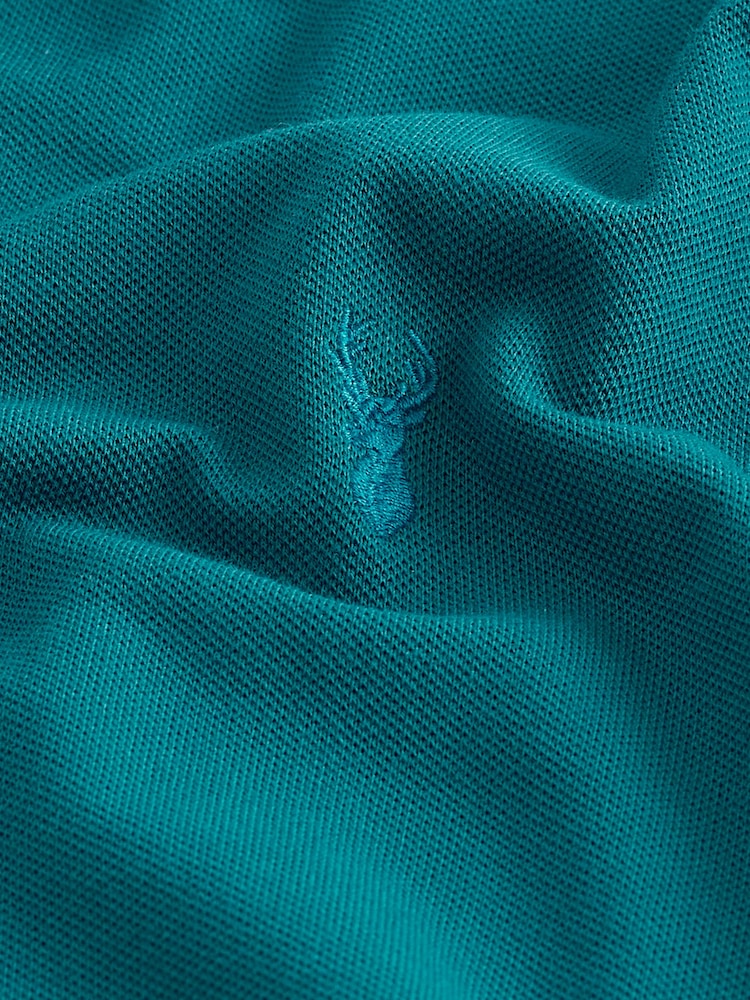 Verde azulado - Polo de manga corta de piqué - Imagen 8 de 8