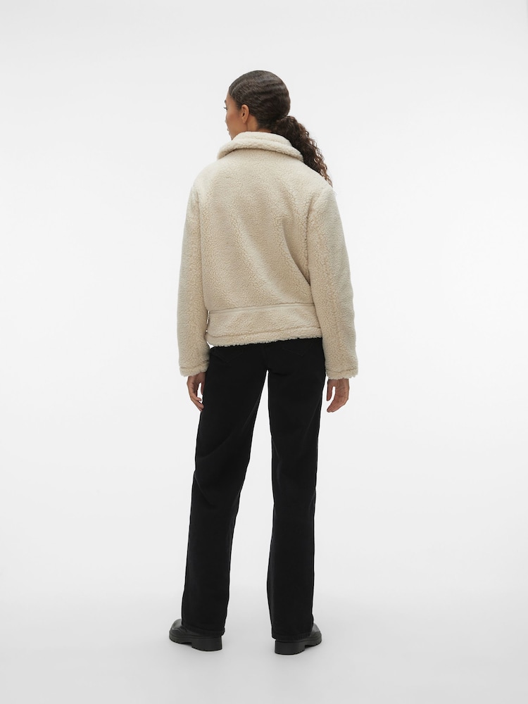 VERO MODA Kuschelige Borg-Pilotenjacke mit Reißverschluss​​​​​​​ - Bild 2 von 5