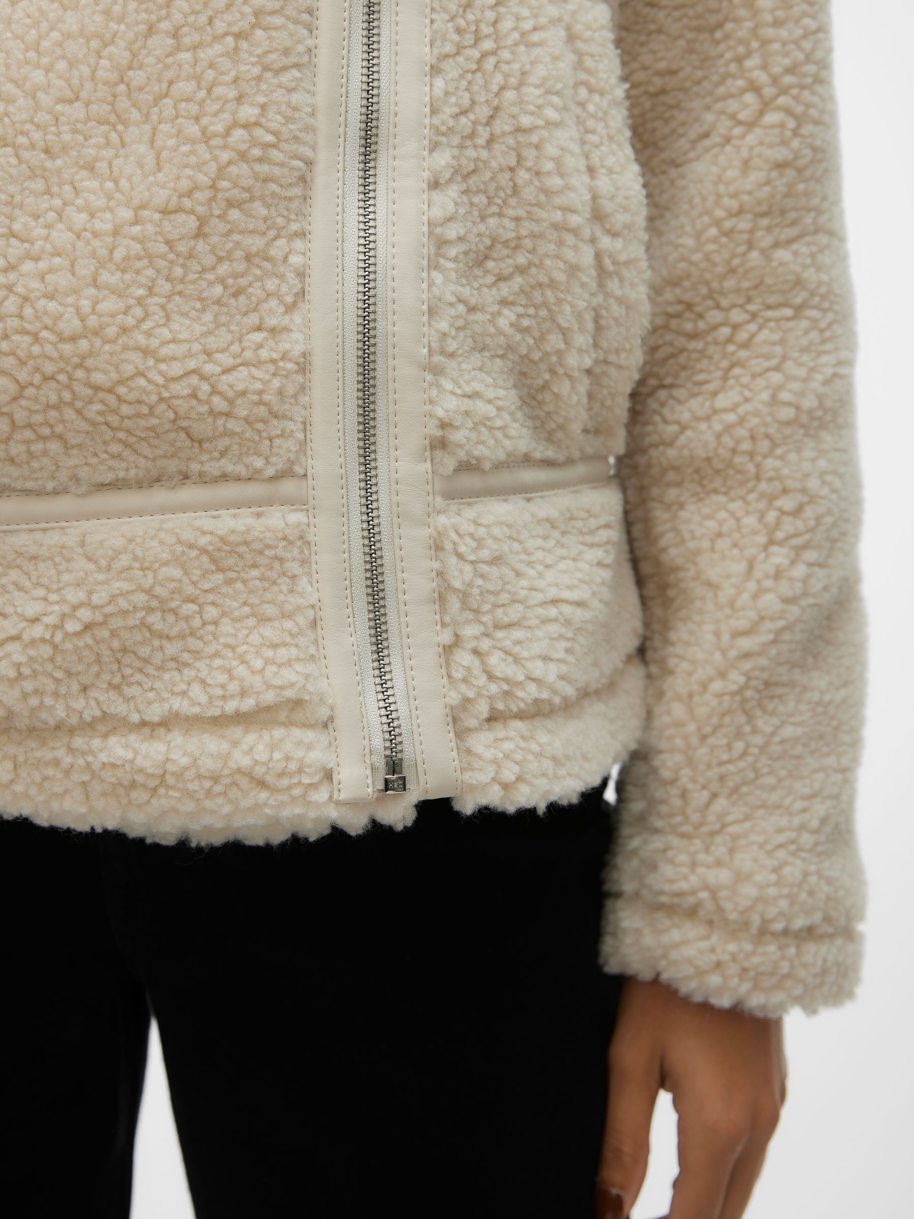 Next white aviator jacket shop