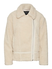 VERO MODA Kuschelige Borg-Pilotenjacke mit Reißverschluss​​​​​​​ - Bild 5 von 5