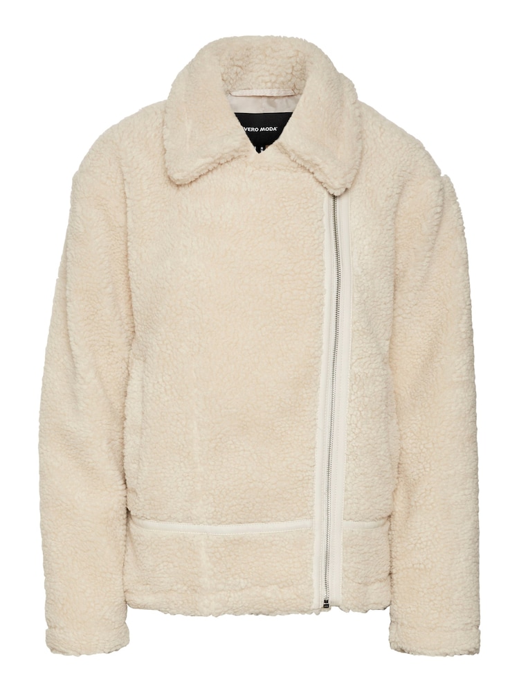 VERO MODA Kuschelige Borg-Pilotenjacke mit Reißverschluss​​​​​​​ - Bild 5 von 5