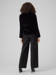 VERO MODA Black Faux Fur Coat - Image 3 of 7