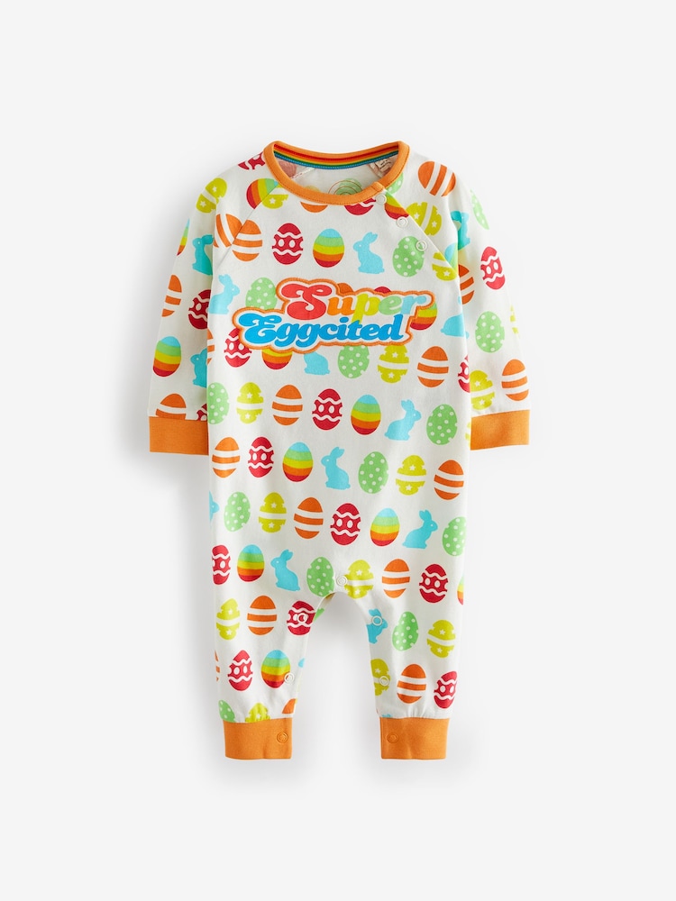 Little Bird by Jools Oliver Multi Baby Super Eggcited Easter Rompersuit - Image 2 of 4
