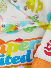 Little Bird by Jools Oliver Multi Baby Super Eggcited Easter Rompersuit - Image 4 of 4