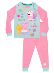 Character Pink Peppa Pig Fairies Have The Most Fun 100% Cotton Pyjamas - Image 1 of 4