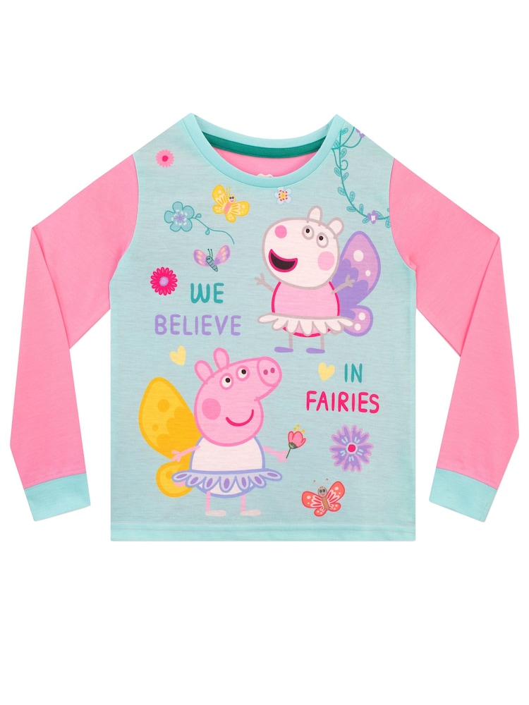 Character Pink Peppa Pig Fairies Have The Most Fun 100% Cotton Pyjamas - Image 2 of 4