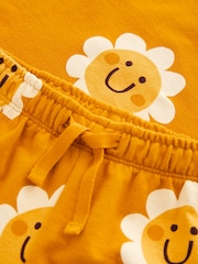 Yellow Daisy 100% Cotton T-Shirt And Shorts Set (3mths-7yrs) - Image 7 of 7