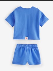 Blue Heart T-Shirt And Shorts Set (3mths-7yrs) - Image 8 of 9