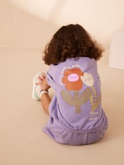 Purple Flower Short Sleeve T-Shirt and Shorts Set (3mths-7yrs) - Image 4 of 10