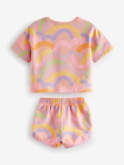 Orange Rainbow 100% Cotton Short Sleeve T-Shirt and Shorts Set (3mths-7yrs) - Image 6 of 7