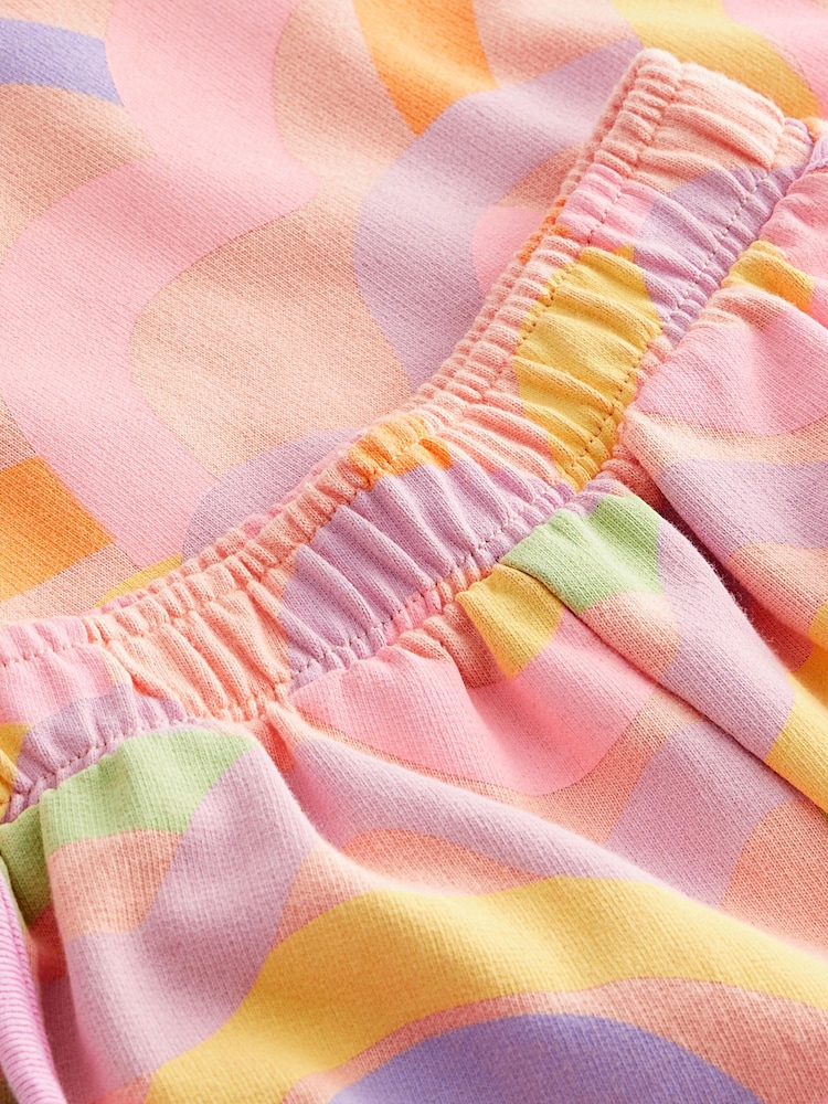 Orange Rainbow 100% Cotton Short Sleeve T-Shirt and Shorts Set (3mths-7yrs) - Image 7 of 7