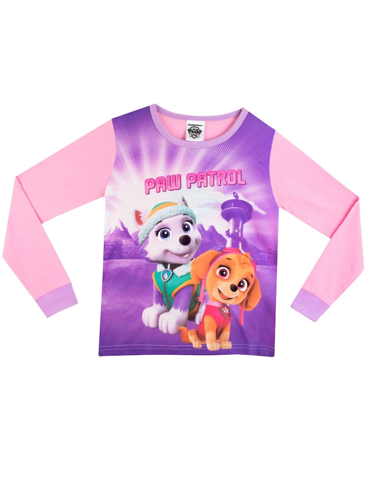 Character Purple Everest and Syke Paw Patrol 100% Cotton Pyjamas - Image 2 of 4