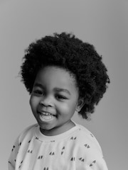 Black Mono Heart Shorts Set (3mths-7yrs) - Image 4 of 7