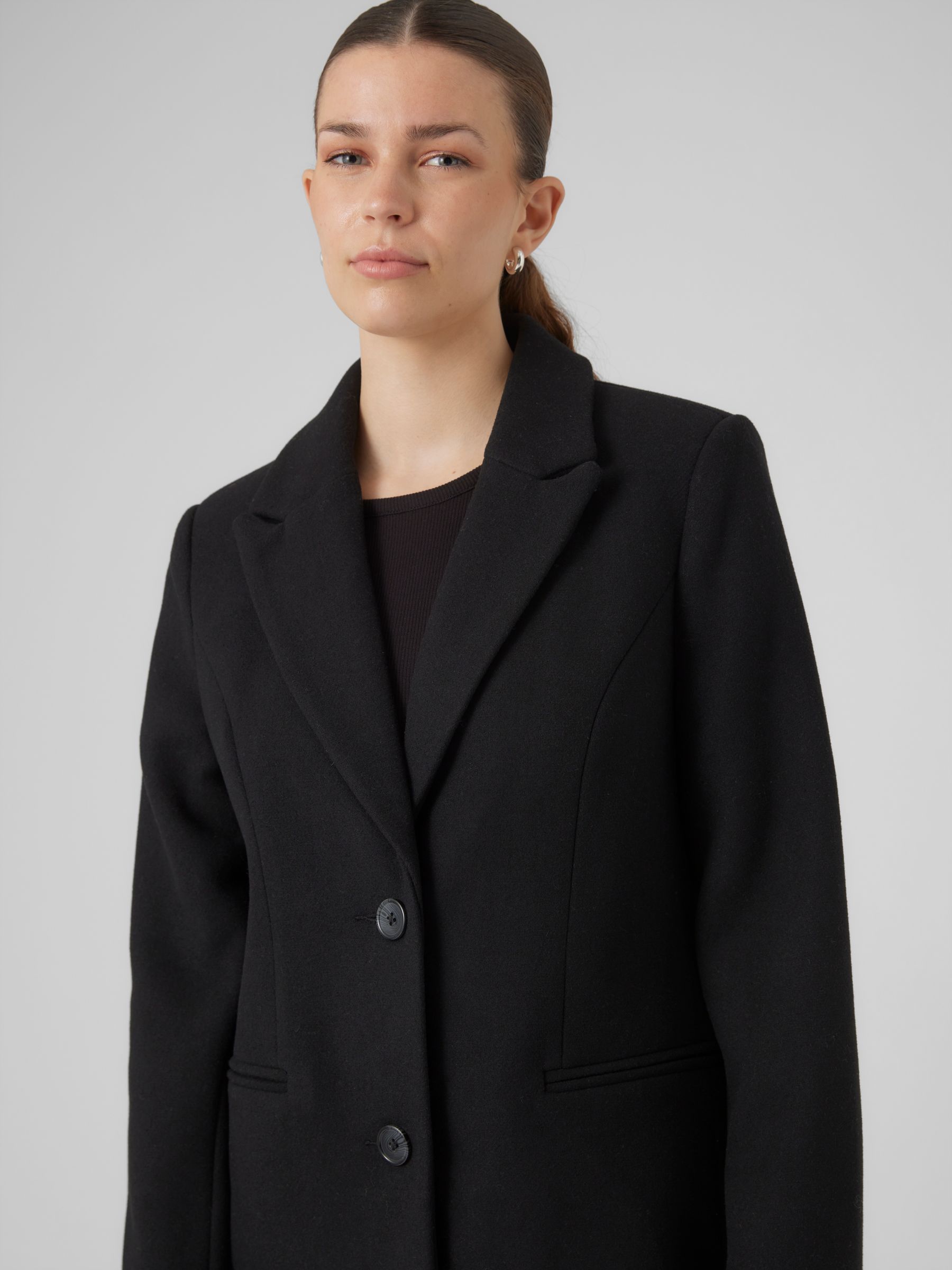Wool button up coat online