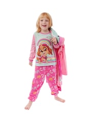 Character Pink 100% Cotton Paw Patrol Dressing Gown And Pyjamas Set - Image 5 of 10