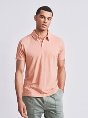 Aubin Arnold Cotton Linen Polo T-Shirt - Image 1 of 6