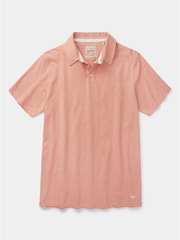 Aubin Arnold Cotton Linen Polo T-Shirt - Image 5 of 6