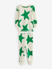 Red/Blue/Green Stars Snuggle 100% Cotton Pyjamas 3 Pack (9mths-12yrs) - Image 9 of 17