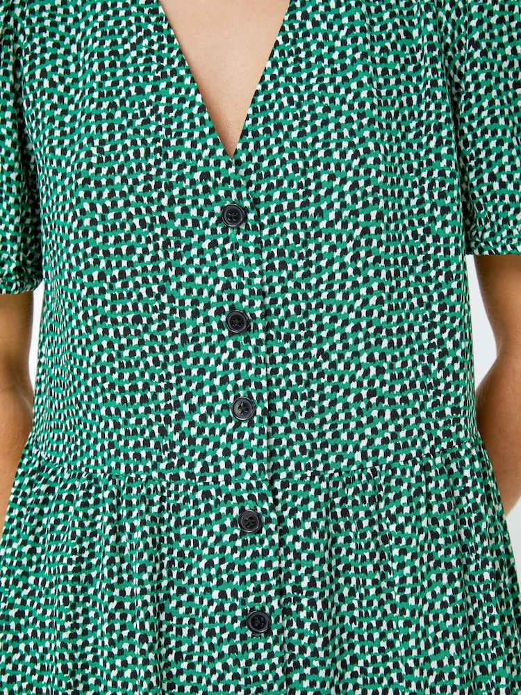 Dusk Green Polka Dot Print Culotte Jumpsuit - Image 5 of 5