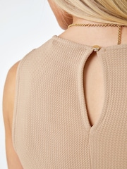 Dusk Brown Sleeveless Midi Stretch Dress - Image 5 of 5