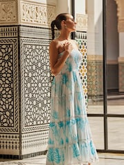 Iconique Joy Strappy Maxi Beach 100% Cotton White Dress - Image 1 of 2