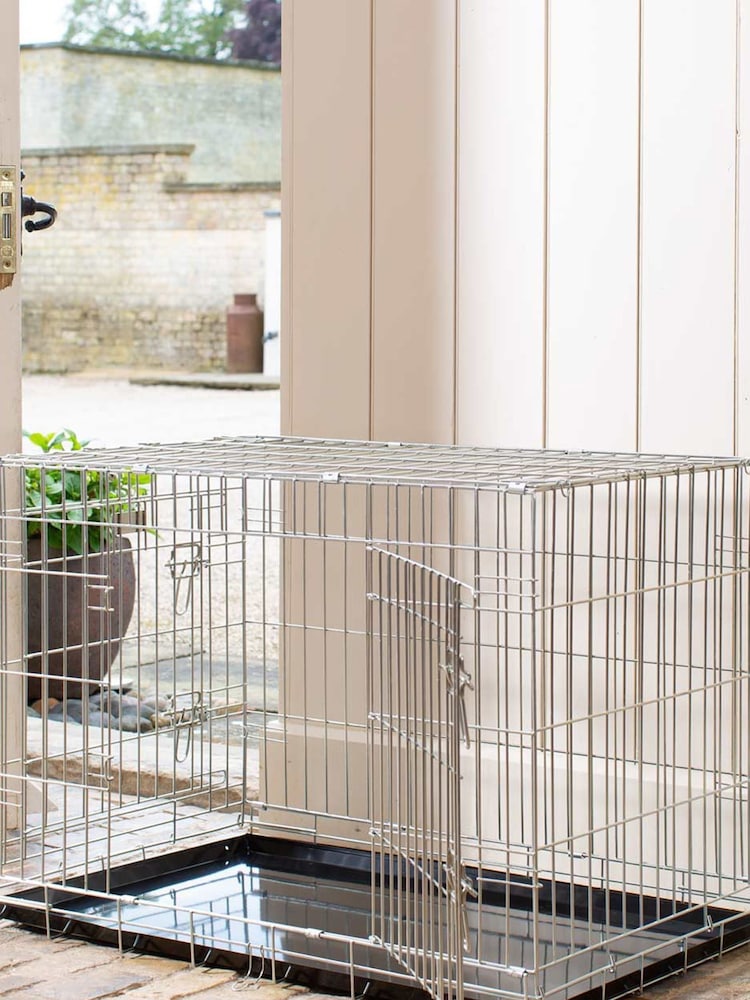 Lords and Labradors Silver Heavy Duty Deluxe Dog Crate - Image 2 of 7