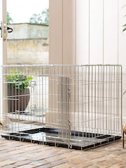 Lords and Labradors Silver Heavy Duty Deluxe Dog Crate - Image 3 of 7