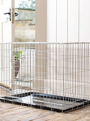 Lords and Labradors Silver Heavy Duty Deluxe Dog Crate - Image 4 of 7