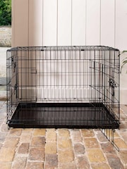 Lords and Labradors Black Heavy Duty Deluxe Dog Crate - Image 1 of 6