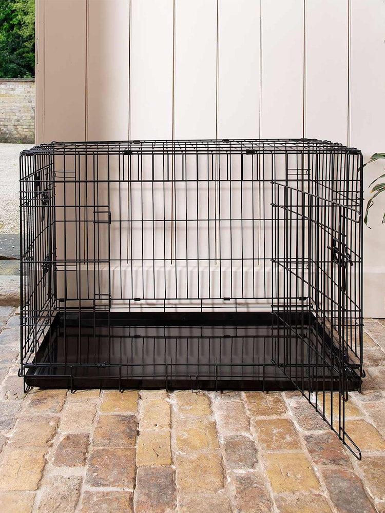 Lords and Labradors Black Heavy Duty Deluxe Dog Crate - Image 1 of 6