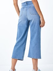 Dusk Blue Denim Culotte Jeans - Image 2 of 3