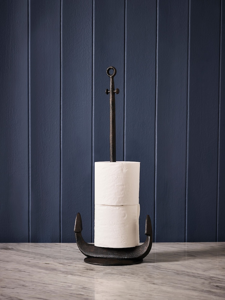 Black Sea Anchor Toilet Roll Holder - Image 1 of 5 Black Sea Anchor Toilet Roll Holder - Image 1 of 5